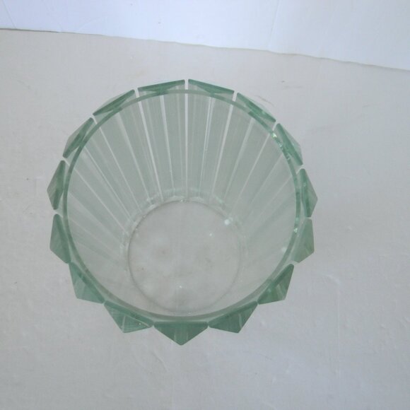 NEW 8" Faceted Glass Prism Hurricane by Valerie PARR HILL CLEAR **MISSING LIGHT - Picture 5 of 5